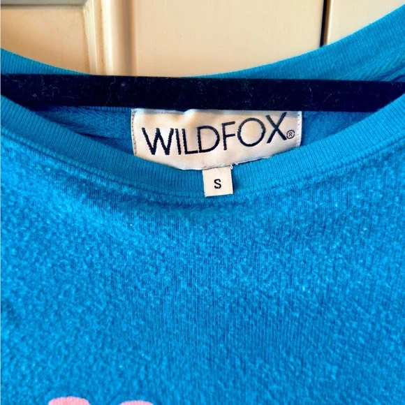 Wild Fox Turquoise “Mermaids Don’t Cry” Sweatshirt! So soft, size Small - Picture 4 of 5